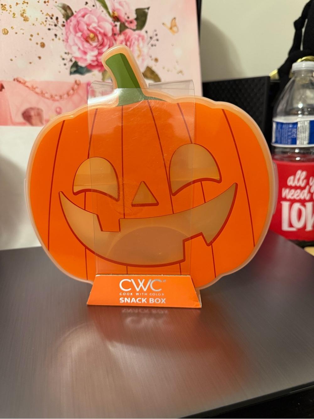 CWC Pumpkin Jack-O'-Lantern Snack Box - Orange